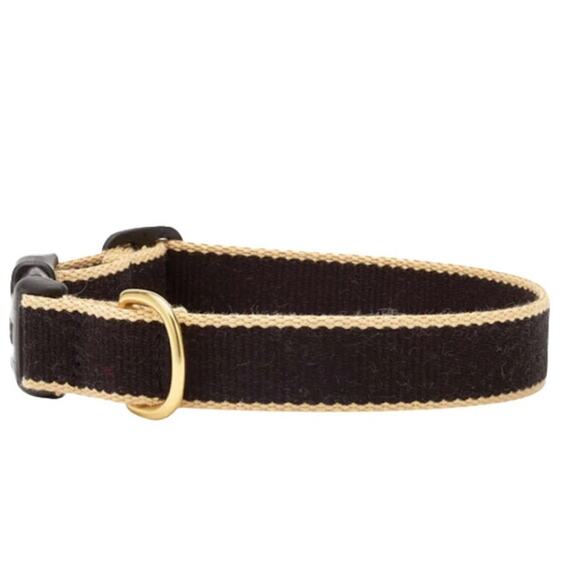 Up Country Black & Gold Dog Collar - Picture 1 of 3